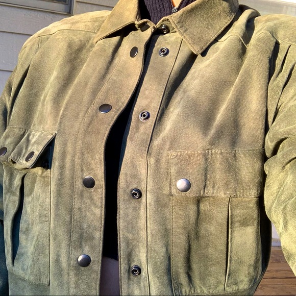 Allen Solly vintage leather bomber - Picture 1 of 4
